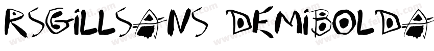 RSGillSans DemiBoldAlternate Regula字体转换